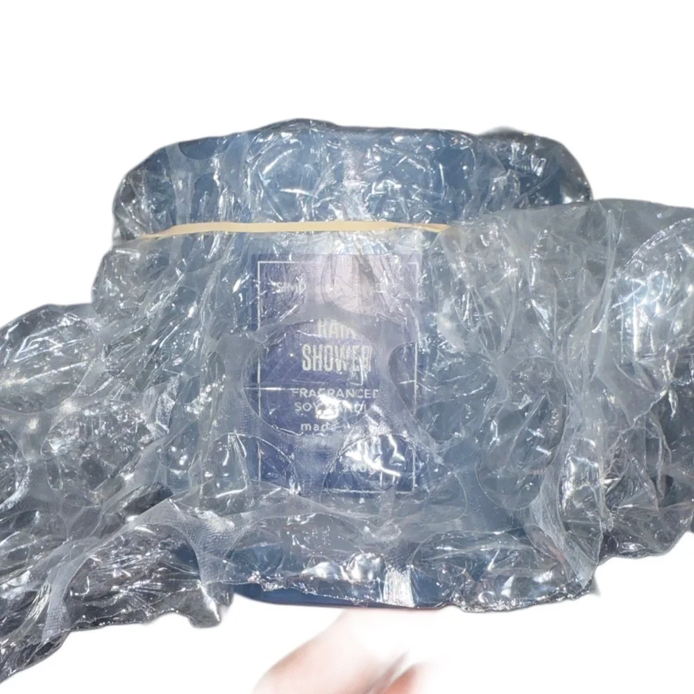 Simply Indulgent Rain Shower Fragranced 12oz Blue Candle